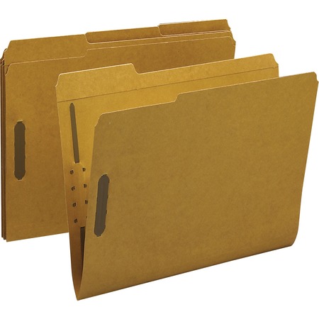 BUSINESS SOURCE 2 ply Tab Kraft Fastener Folders Letter, PK50 17214